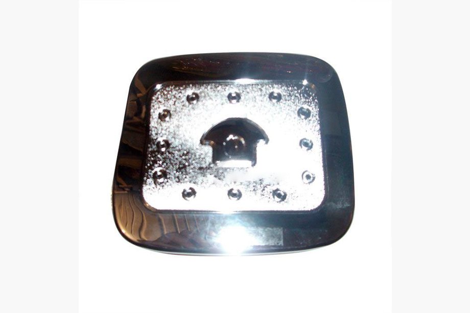 Hyundai Santa Fe 2 2006–2012 Kromad tanklockskåpa (kromad plast) Image