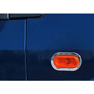 Kromring för blinkers (2 st, rostfritt stål)