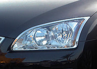 Ford Focus II 2005–2008 Krom strålkastarkåpor (2 st, ABS) foto 1