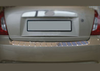 Hyundai Accent 2006–2010 Bakre stötfångarskydd (rostfritt stål) Omsa foto 1