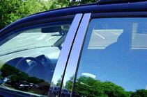 Ford Fiesta 2008–2017 Dörrstolpslister (10 st, rostfritt stål) foto 4