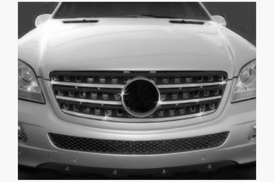 Mercedes ML W164 2005–2011 Grillister (5 st, rostfritt stål) Carmos - turkiskt stål Image