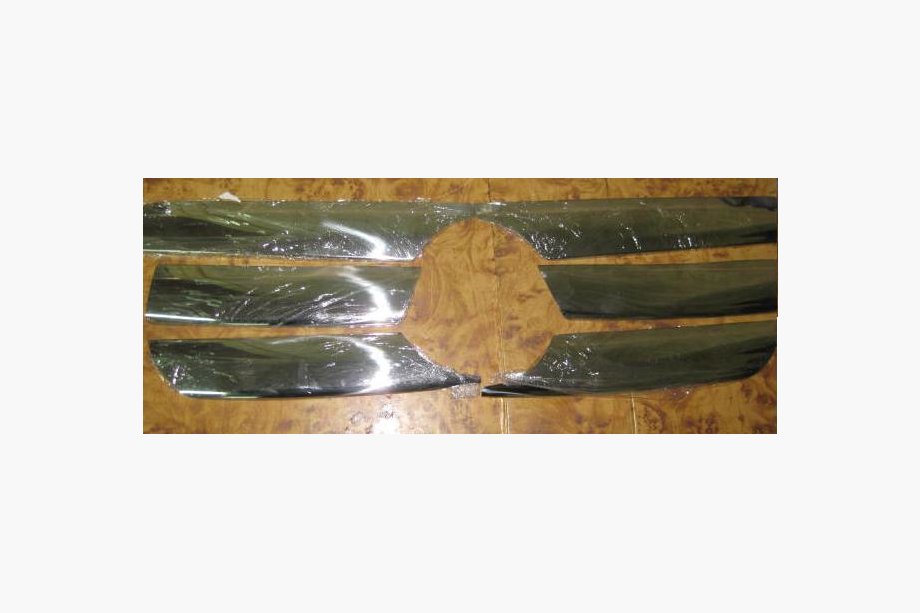 Mercedes ML W163 1997–2005 Breda grillister (6 st, rostfritt stål) Image