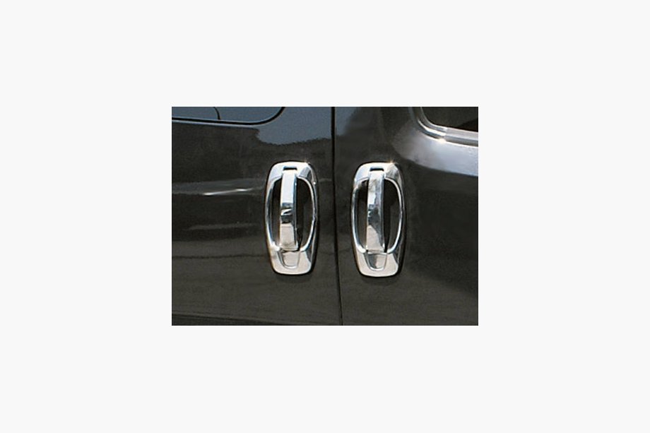 Peugeot Bipper 2008–2017 Dörrhandtagskåpor + kantlist (rostfritt), 5-dörrars Foto 1
