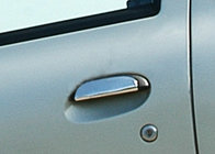 Renault Scenic 1998–2003 Dörrhandtagskåpor (4 st, rostfritt stål) Carmos - turkiskt stål foto 1