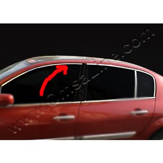 Övre fönsterlister (HB, 6 st, rostfritt stål) Renault Megane III 2009–2016 foto 2