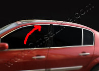 Renault Megane III 2009–2016 Övre fönsterlister (HB, 6 st, rostfritt stål) foto 2