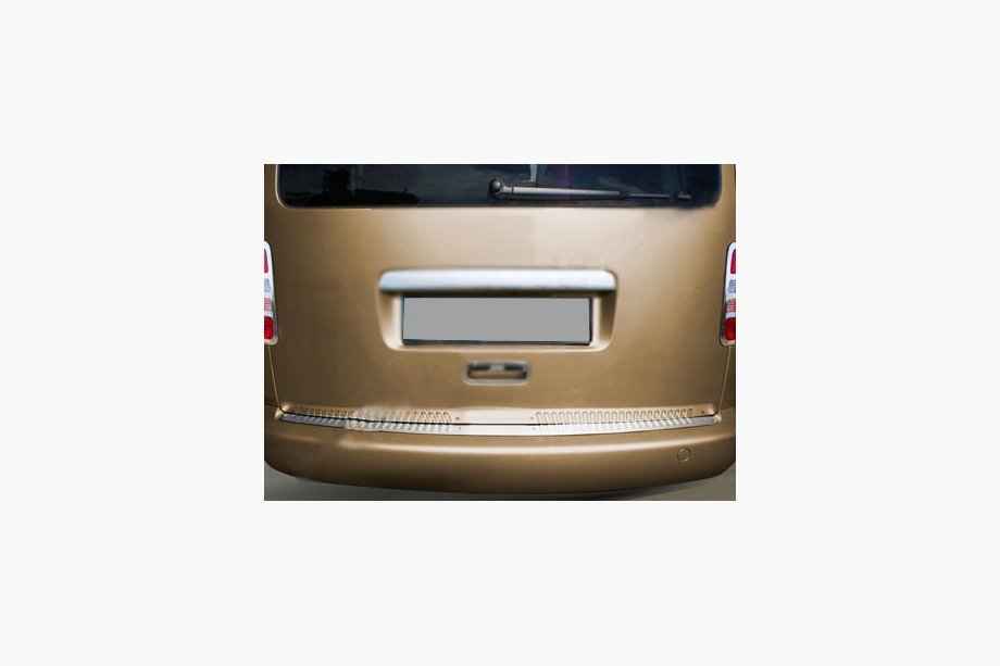 Volkswagen Caddy 2010–2015 Rak bakre stötfångarskydd (Omsa, rostfritt stål) Foto 2