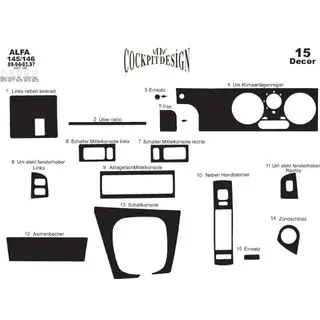 Instrumentpanellister (Alfa 145 och 146) foto 3