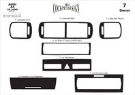 Audi A3 1996–2003 Instrumentpanelslister (2000-2003) Aluminium foto 6