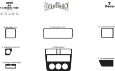 Audi A4 B5 1994–2001 Interiörtuning – instrumentpanelöverdrag 1994-1999 (Мерич) Titan foto 2