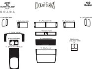 Audi A6 C5 1997–2001 Instrumentpanellister Aluminium foto 3