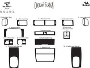 Audi A6 C5 2001–2004 Instrumentpanelskydd foto 5