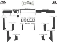 BMW 5-serie E34 1988–1995 Instrumentpanelskydd foto 5