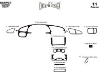 Chevrolet Lanos 1998–2017 Instrumentpanelskydd foto 6