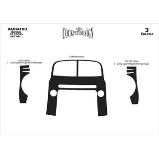 Instrumentpanelskydd Daihatsu Sirion 2005–2015 foto 3