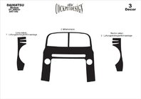 Daihatsu Sirion 2005–2015 Instrumentpanelskydd Aluminium foto 3