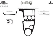 Ford Fiesta 2002–2008 Instrumentpanelslister (2002-2005) Aluminium foto 3