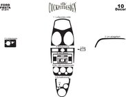 Ford Fiesta 2002–2008 Instrumentpanelinlägg (2005-2008) Aluminium foto 3