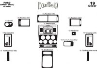 Ford Connect 2006–2009 Instrumentpanelskydd Aluminium foto 3