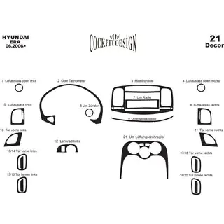 Instrumentpanelskydd Hyundai Accent 2006–2010 foto 4