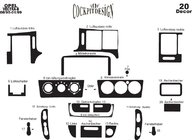 Opel Vectra B 1995–2002 Instrumentpanelsinlägg (1995-1999) Aluminium foto 4