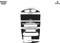 Renault Laguna 2001–2007 Instrumentpanelinlägg (2005-2007) Aluminium foto 4