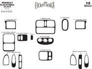Renault Symbol 1999–2008 Instrumentpanelskydd Aluminium foto 2