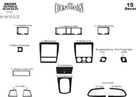 Skoda Octavia I Tour A4 1996–2010 Instrumentpanelsinlägg (2000+) Trä foto 4