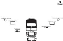 Toyota Avensis 2003–2009 Instrumentpanelinlägg Small Aluminium foto 4