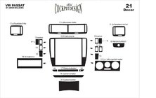 Volkswagen Passat B5 1997–2005 Instrumentpanelslister 2004-2005 Aluminium foto 7