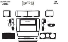 Volkswagen Passat B5 1997–2005 Instrumentpanelslister 96-04 Aluminium foto 5