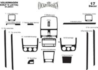 Volkswagen Golf 5 2003–2009 Instrumentpanelskydd Aluminium foto 15
