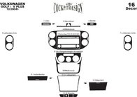Volkswagen Golf Plus 2004–2014 Instrumentpanelskydd Kolfiber foto 7