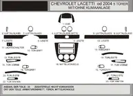 Chevrolet Lacetti 2003–2024 Instrumentpanelinlägg Hatchback (Hartman) foto 1