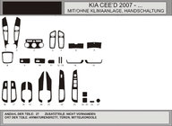 Kia Ceed 2007–2012 Instrumentpanelskydd Aluminium foto 1