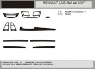 Renault Laguna 2007–2015 Instrumentpanelinlägg (Hartman, Polen) Aluminium foto 1