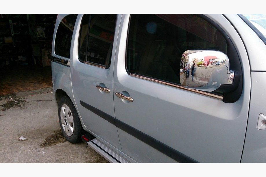 Renault Kangoo 2008–2020 Yttre kromlister runt rutorna (4 st, rostfritt stål) 2 st, Carmos - turkiskt stål Image