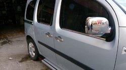 Renault Kangoo 2008–2020 Yttre kromlister runt rutorna (4 st, rostfritt stål) 2 st, Carmos - turkiskt stål foto 1