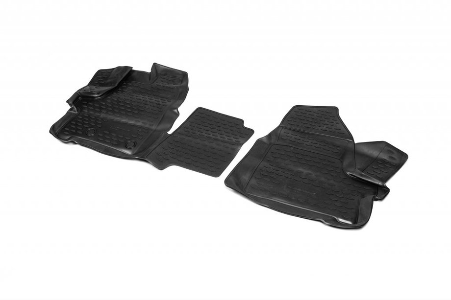 Ford Custom 2013–2022 3D gummimattor för kupén (2 st, Novline) 1 + 2 seats (Variant 1) Image