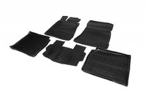 Mercedes S-class W221 2005–2013 Gummimattor med kant 4 matic long (Autogumm) foto 1