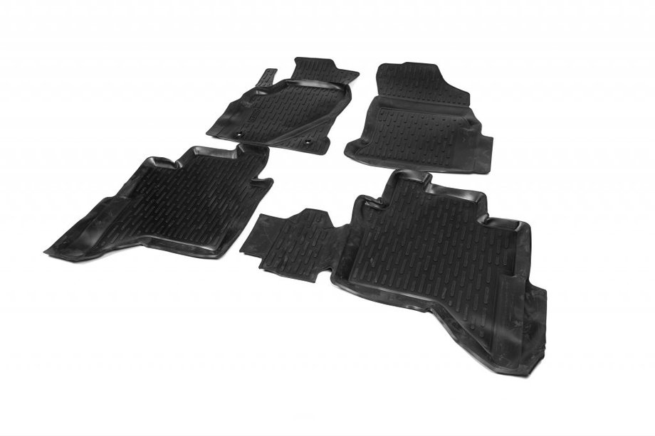 Toyota Hilux 2015– Gummimattor till kupén (4 st, Niken 3D) Image