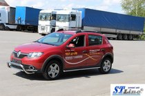 Renault Sandero 2013–2022 Sidorör BB001 (2 st, rostfritt stål) foto 7