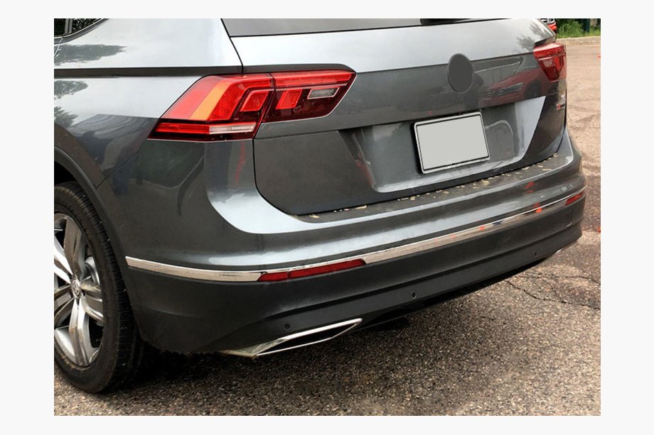Volkswagen Tiguan 2016–2023 Rostfria lister för bakre stötfångarkant 2016-2020 (3 st) Image
