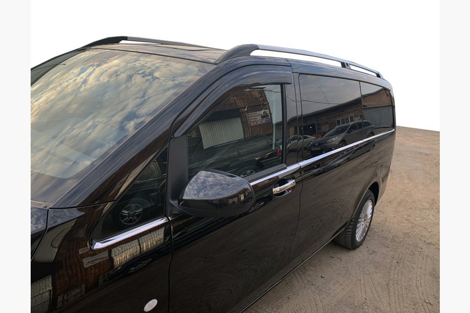 Mercedes Vito/V-klass W447 2014– Nedre fönsterlister i full längd (8 st, rostfritt) OmsaLine, L3, 2 sidodörrar Image