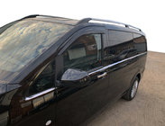 Mercedes Vito/V-klass W447 2014– Nedre fönsterlister i full längd (8 st, rostfritt) OmsaLine, L3, 2 sidodörrar foto 1
