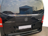 Mercedes Vito/V-klass W447 2014– Kantlist bakruta (lilla rutan) rostfritt stål OmsaLine – italienskt rostfritt stål foto 1