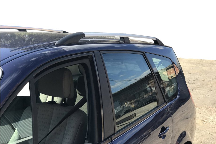 Renault Scenic/Grand 2003–2009 Takrails i krom (2 st) Image