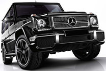 Mercedes G class W463 1990–2018 Främre stötfångare AMG G63/G65 (komplett) G65 (svart nät) foto 6