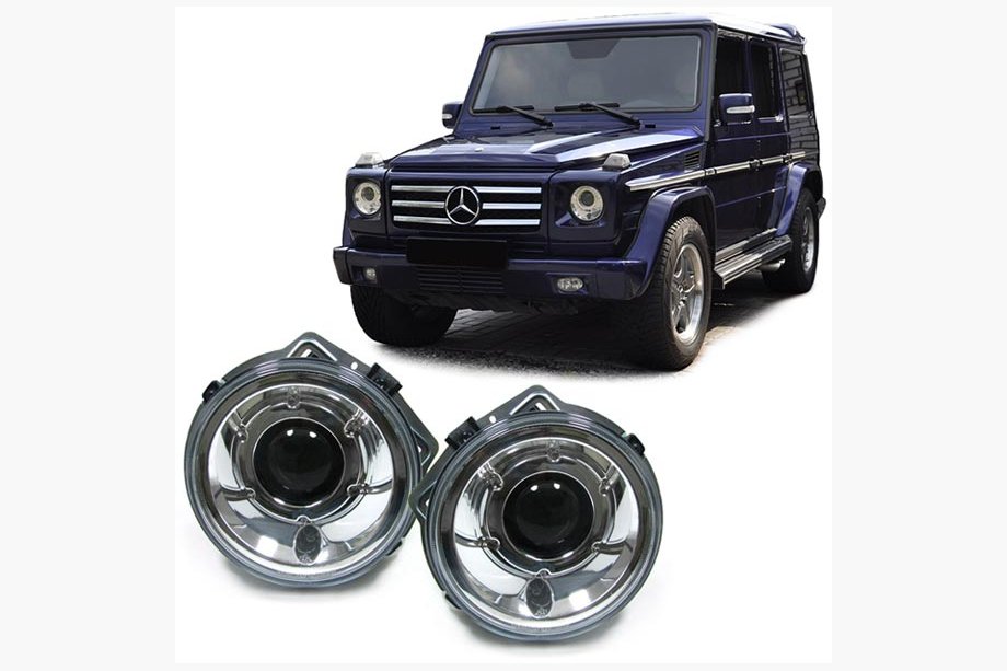 Mercedes G class W463 1990–2018 Framstrålkastare (liten typ, 1989-2006) Image